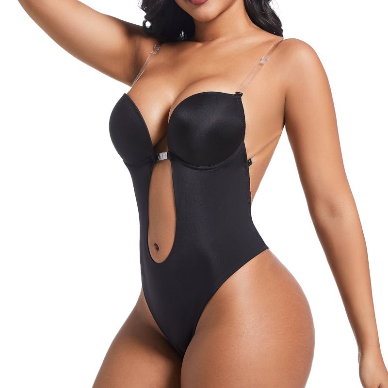 Tummy Control Shaping One-Piece Triangle Strap Plus Size Bust Support Slim Corset Body Shaper - Image 4